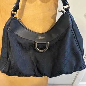 Gucci Black Hobo Bag